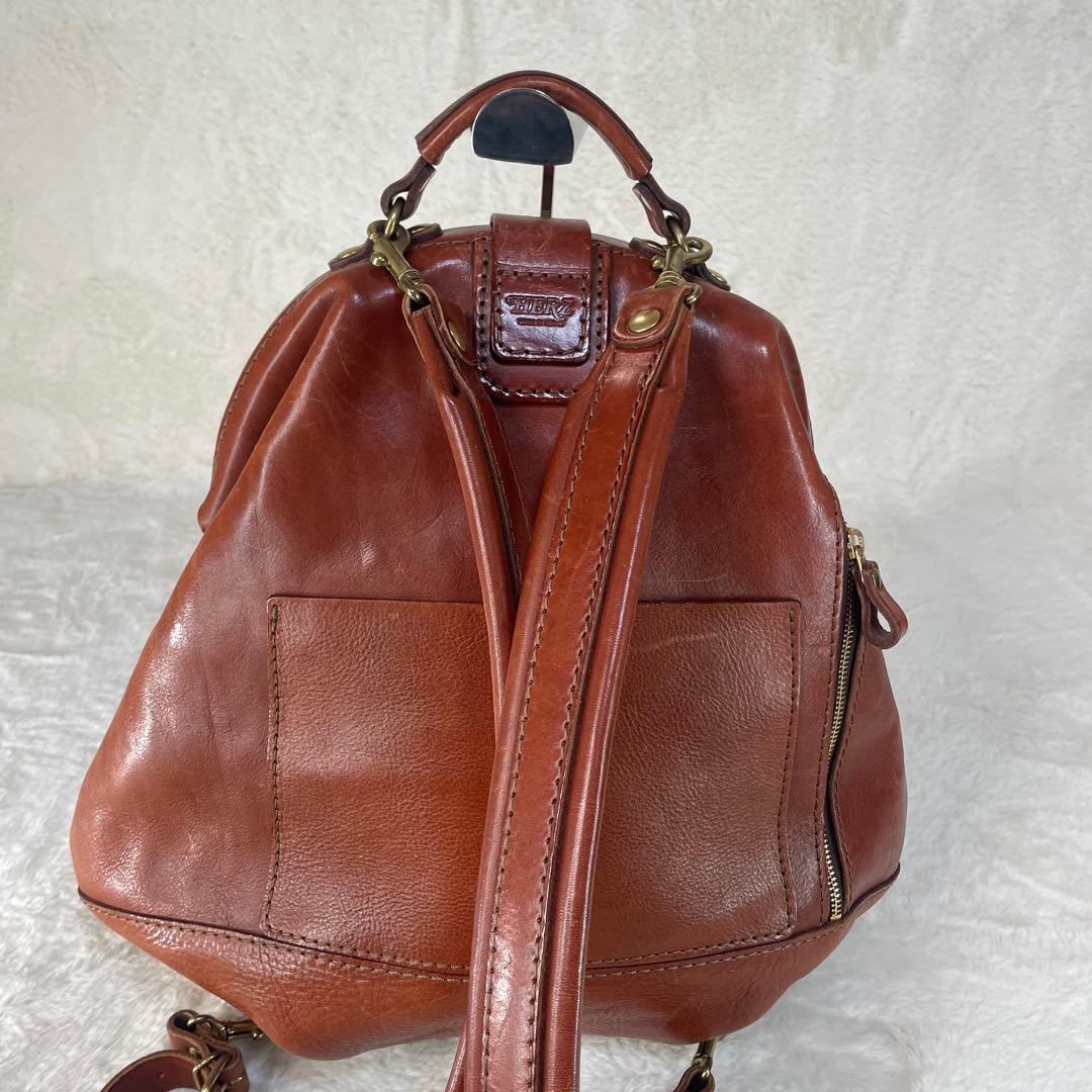 【美品】 HERZ ヘルツ わんぱくリュック レザー 本革