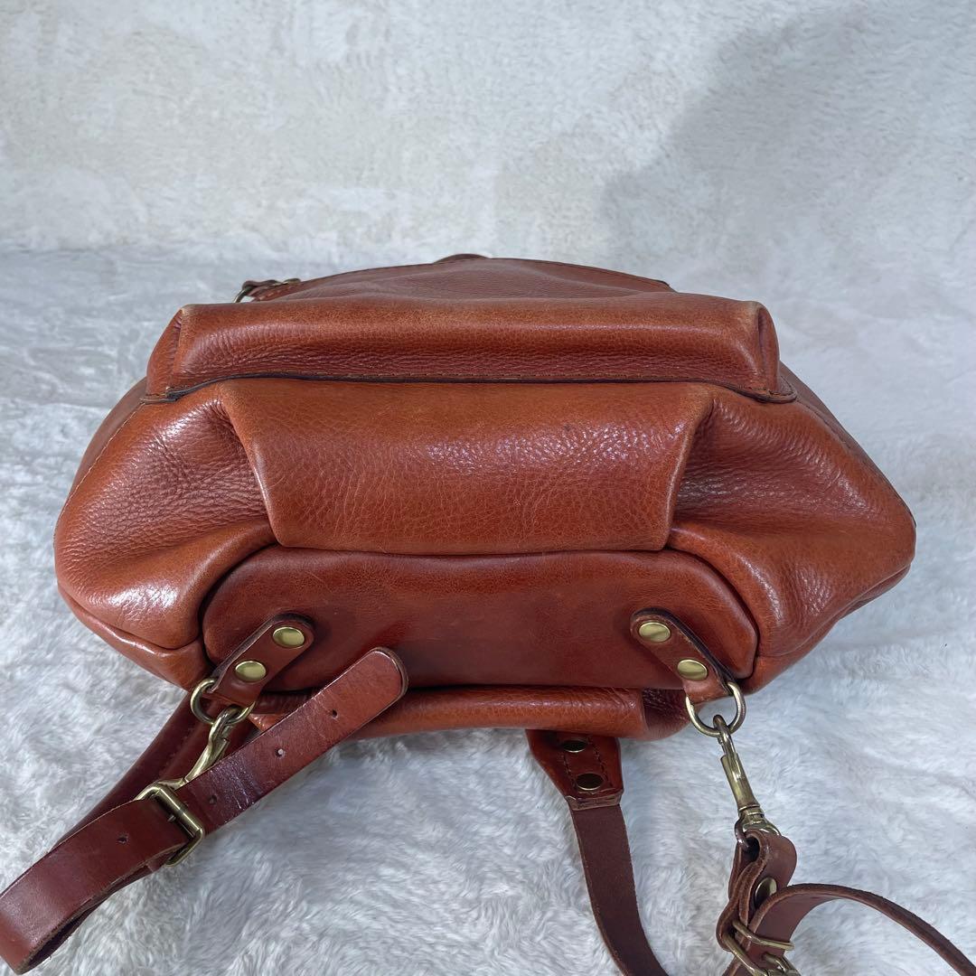 【美品】 HERZ ヘルツ わんぱくリュック レザー 本革