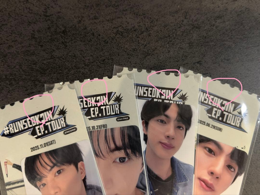 #RUNSEOKJIN_EP.TOUR コヤン&仁川ARMYZONE特典トレカ