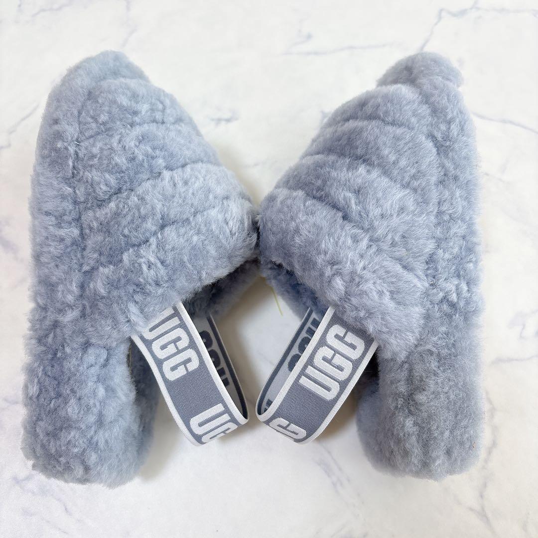 アグ UGG W FLUFF YEAH SLIDE 6 ファー サンダル 36