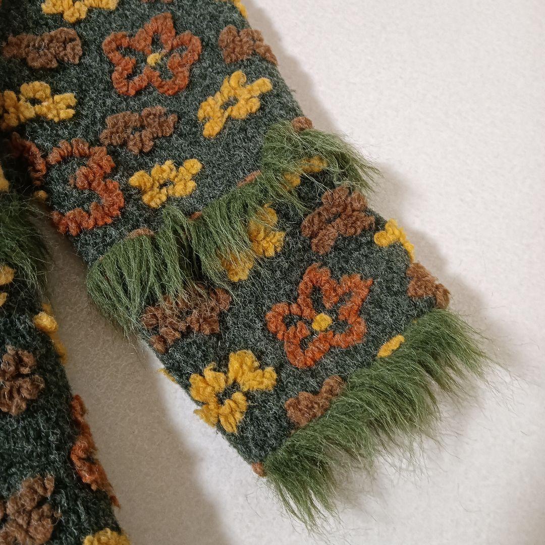 希少 アナスイ 花柄 フリンジ USA製 ヴィンテージ コート