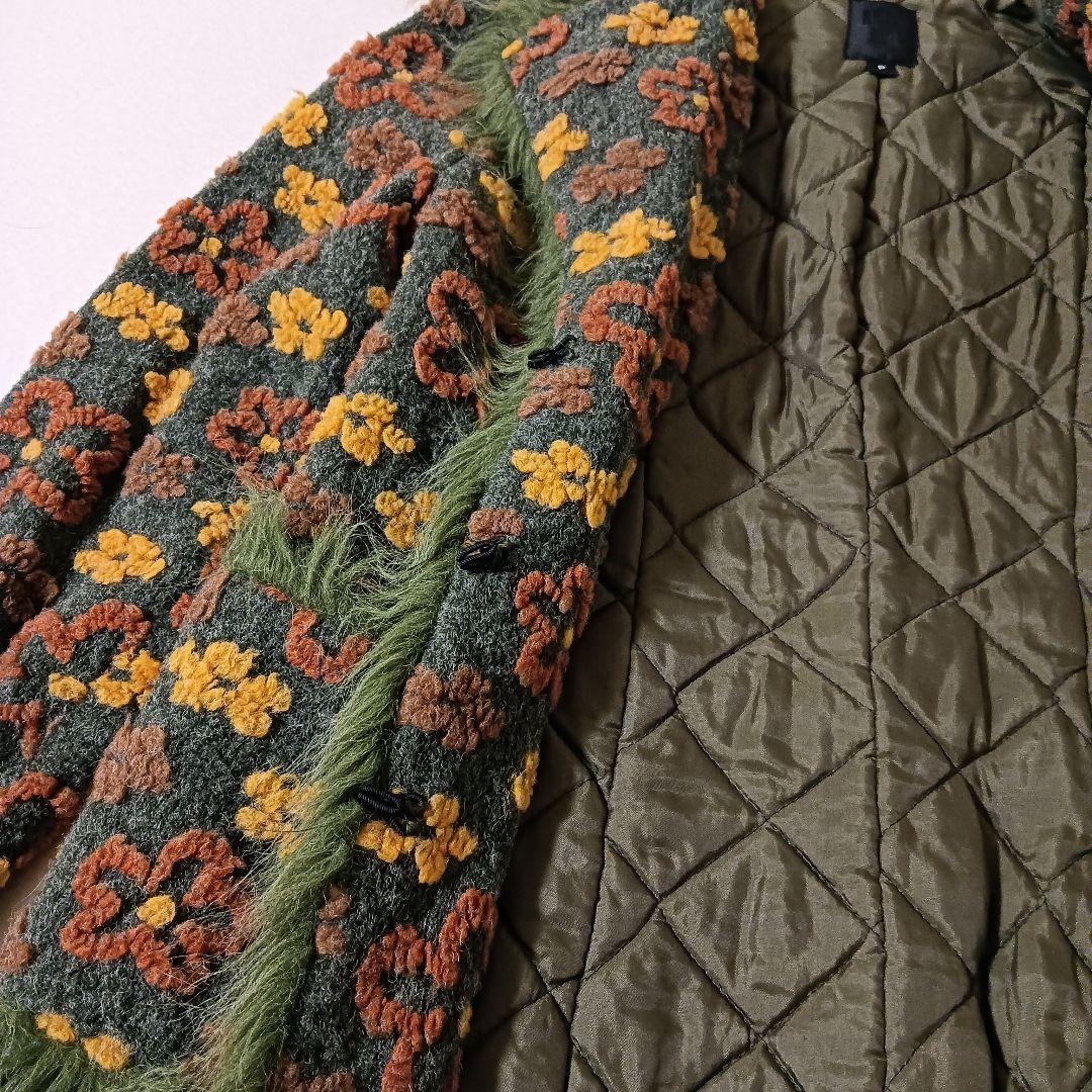 希少 アナスイ 花柄 フリンジ USA製 ヴィンテージ コート