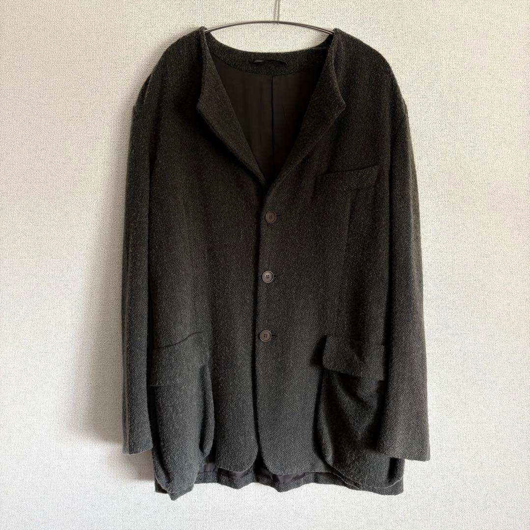 ジャケット・アウター 90s emporio armani collarless jacket 48