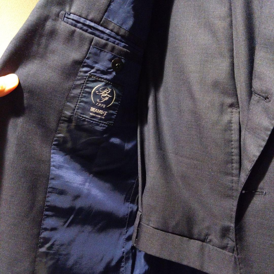 BEAMSF ダークネイビー スーツ 46 6R