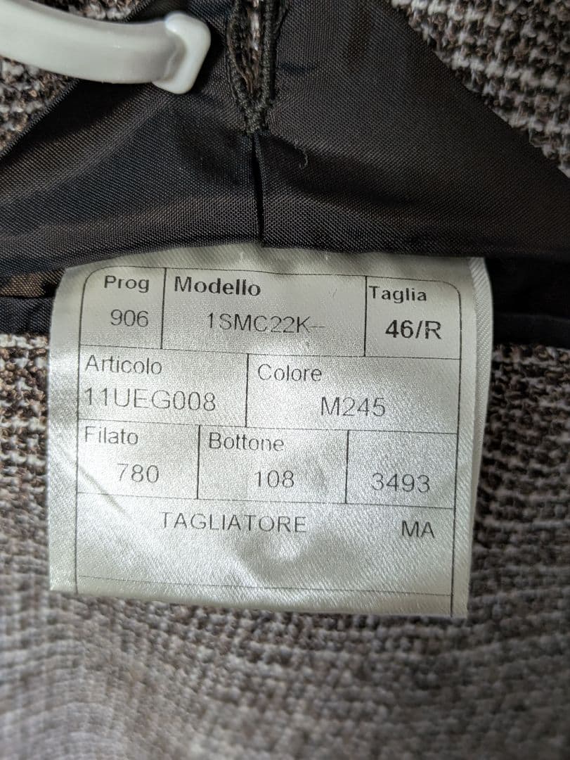 ★タリアトーレ モンテカルロ メンズテーラードジャケット 46 ブラウン