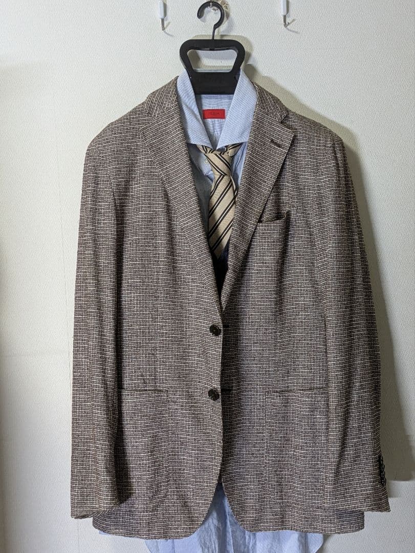 ★タリアトーレ モンテカルロ メンズテーラードジャケット 46 ブラウン