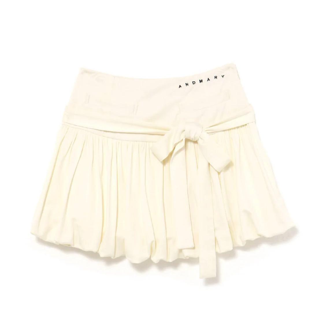 【24時間以内発送】Lindsay balloon skirt Whit