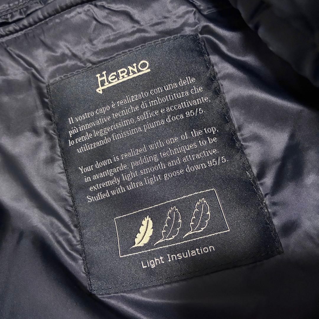HERNO ヘルノ ダウンベスト ネイビー 48