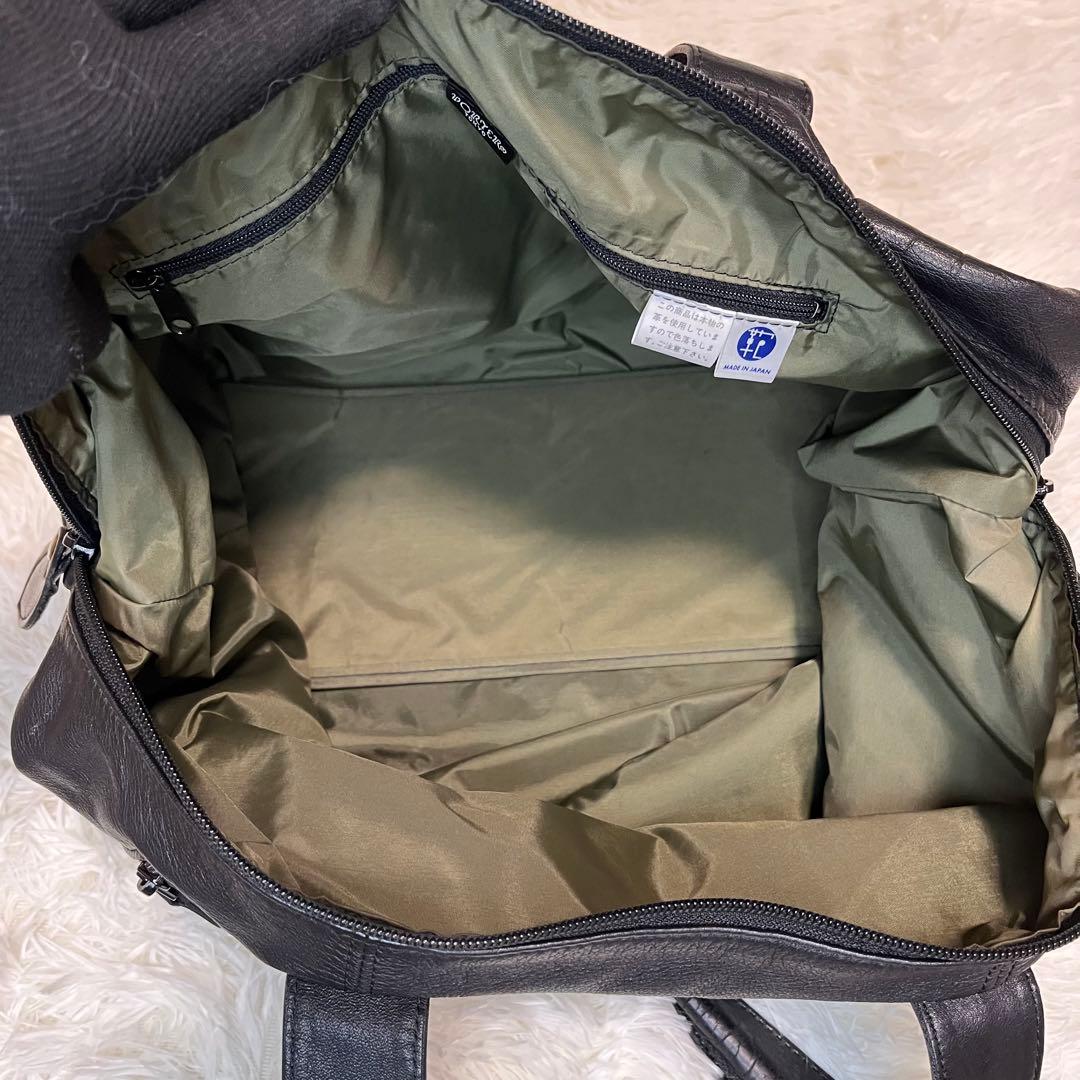 PORTER DONNEZ ボストンバッグ オールレザー 本革 大容量 ブラック