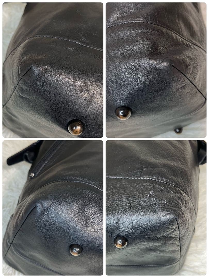 PORTER DONNEZ ボストンバッグ オールレザー 本革 大容量 ブラック