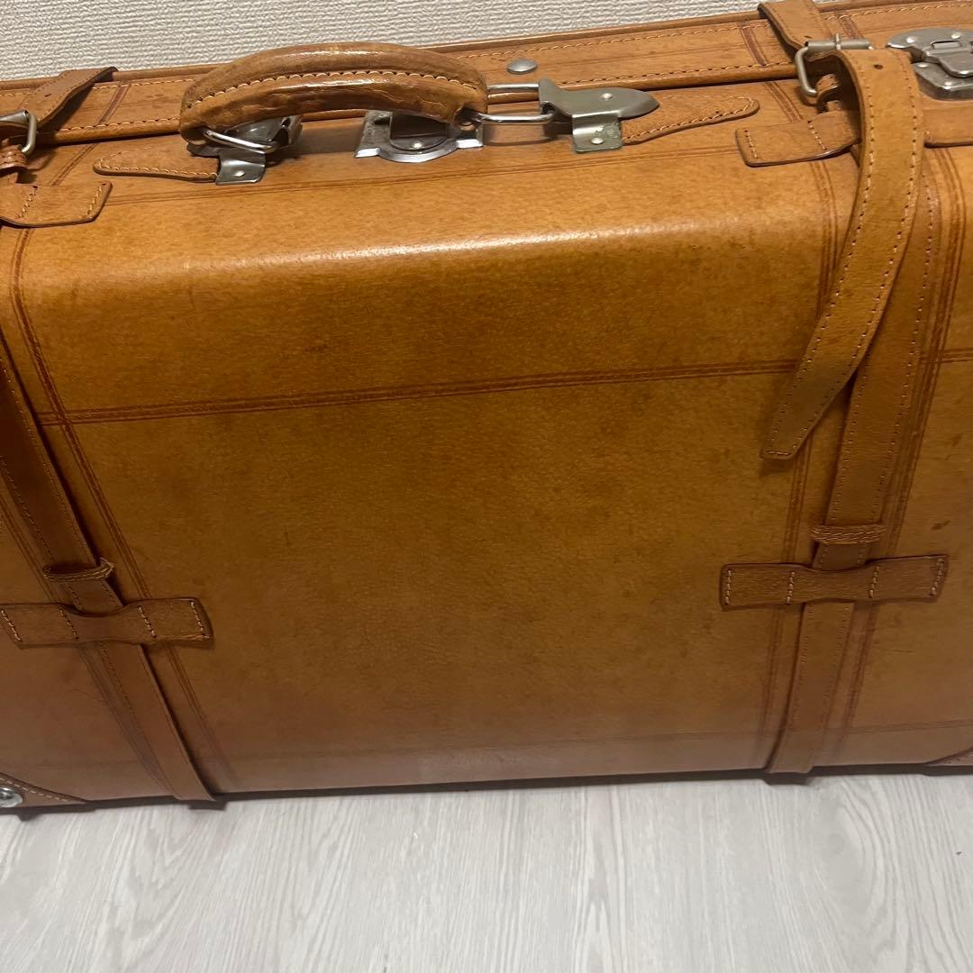 本革　トラベルバッグ　アンティークトランク leather craft