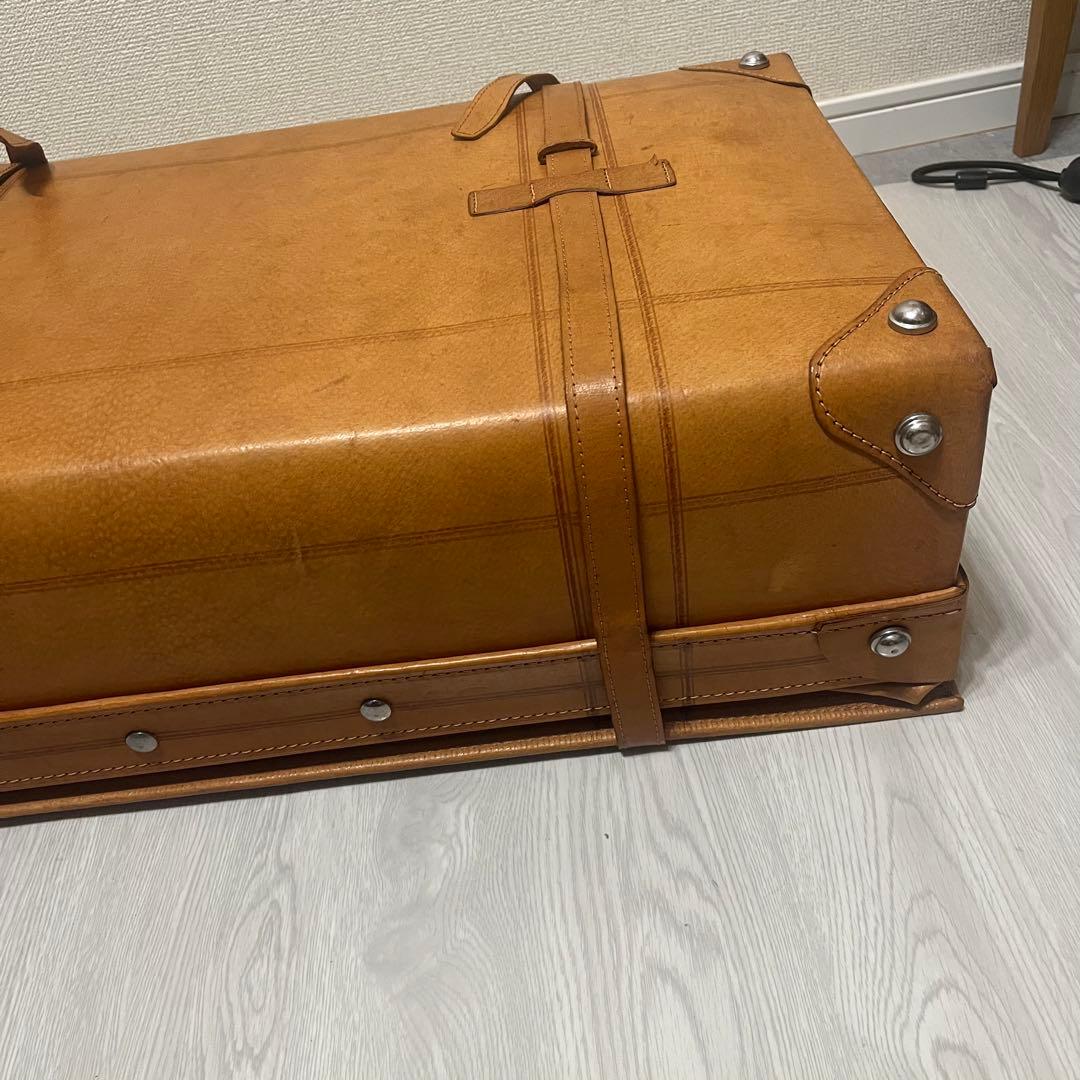 本革　トラベルバッグ　アンティークトランク leather craft