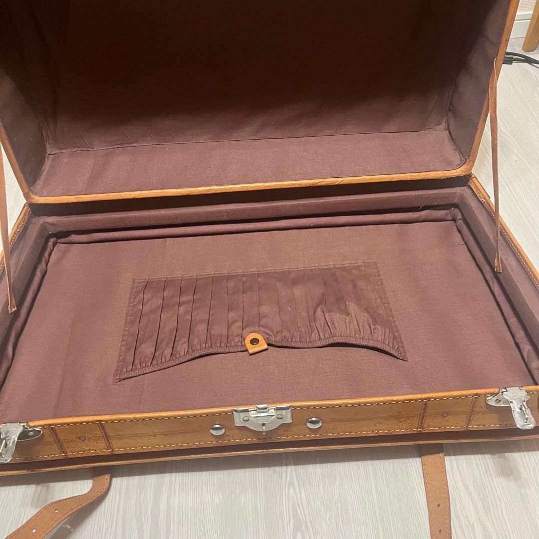 本革　トラベルバッグ　アンティークトランク leather craft