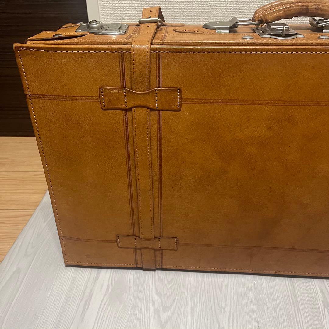 本革　トラベルバッグ　アンティークトランク leather craft