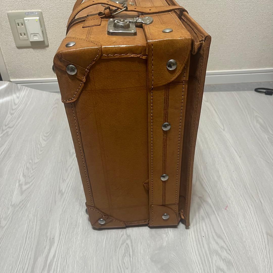 本革　トラベルバッグ　アンティークトランク leather craft