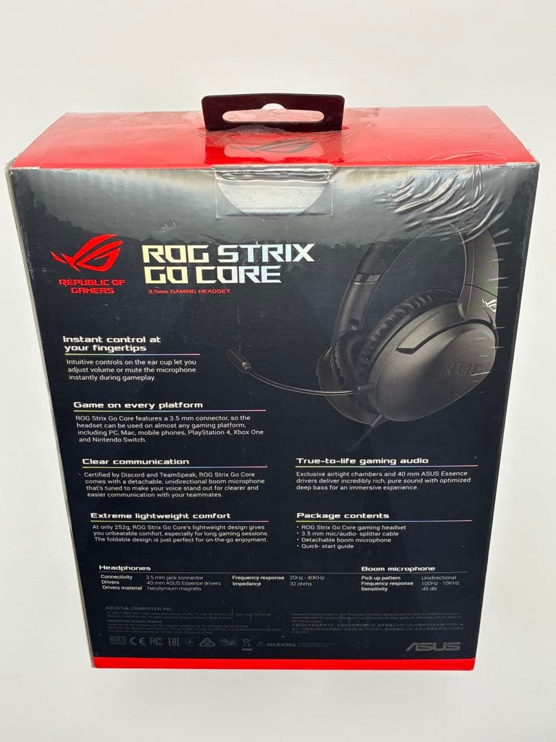新品未使用 ASUS ROG STRIX GO CORE ゲーミングヘッドセット