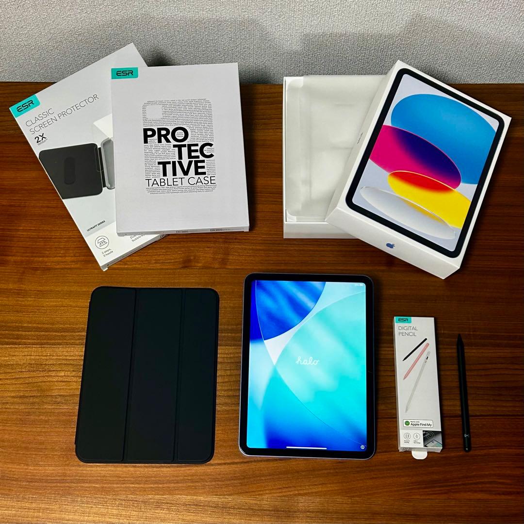 【極美品】iPad 第11世代 A16 ブルー 128GB ペン・ケース付