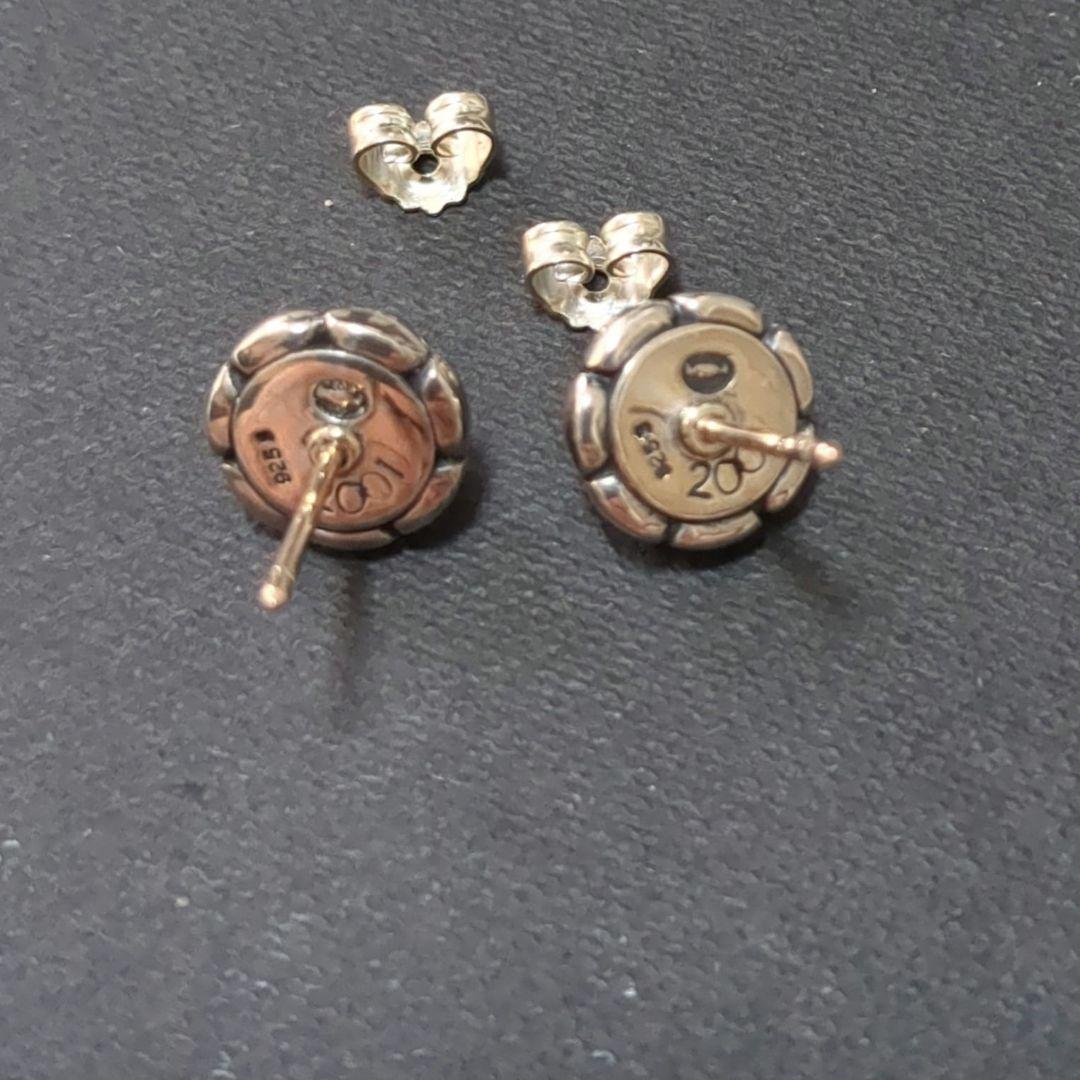  　ピアス　2001イヤーピアス　琥珀アンバー