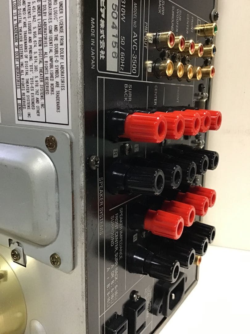 綺麗 動作確認済みDENON デノンAVC-3500 AVサラウンドアンプ