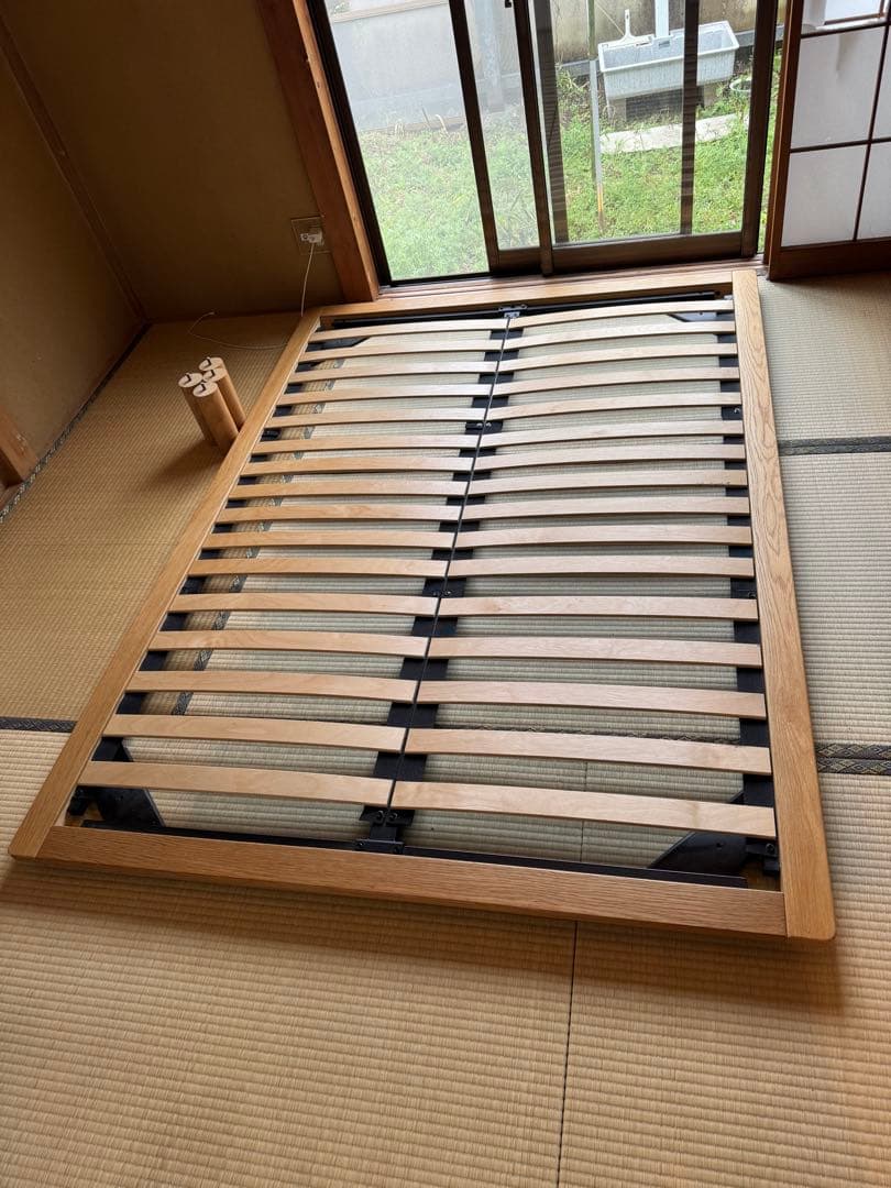 無印　ダブルベッドフレーム