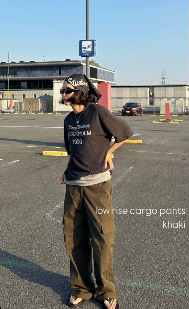 e*u様 最終値下げ　8月末削除　オクスン　ok.soon カーゴパンツ　カーキ