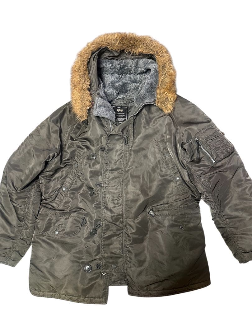 「極美品」N-3B Alpha Industries ミリタリージャケット XL