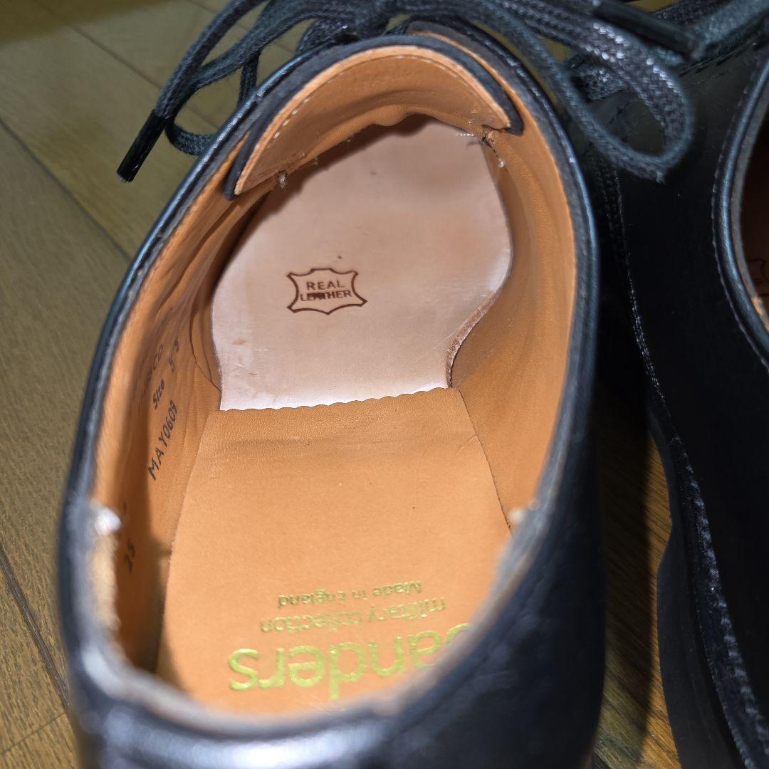 最終値下げ【別注】SANDERS ミリタリーダービー イタリアンカーフUK5.5