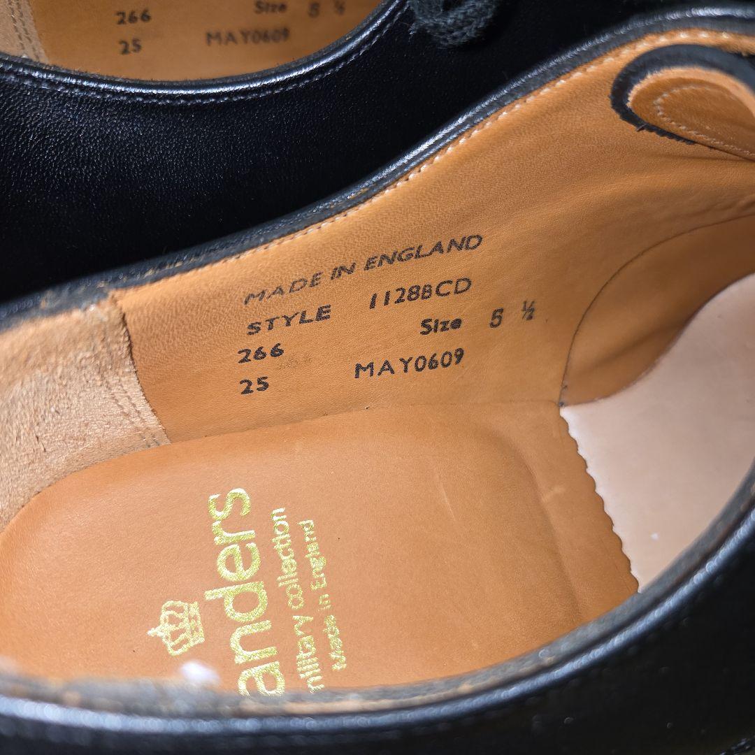 最終値下げ【別注】SANDERS ミリタリーダービー イタリアンカーフUK5.5