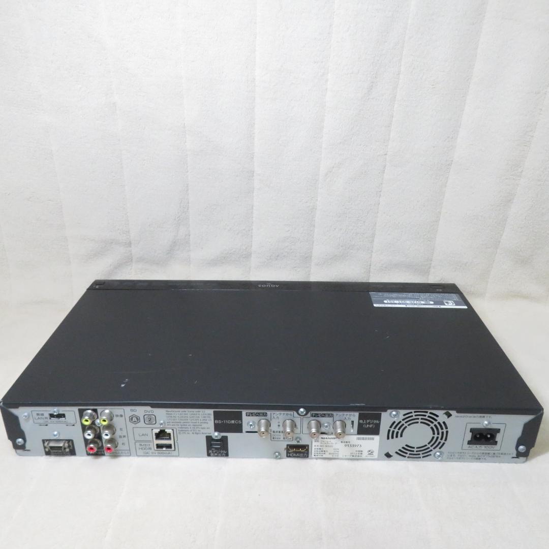 動作良好　SHARP BD-W520 ブルーレイレコーダー