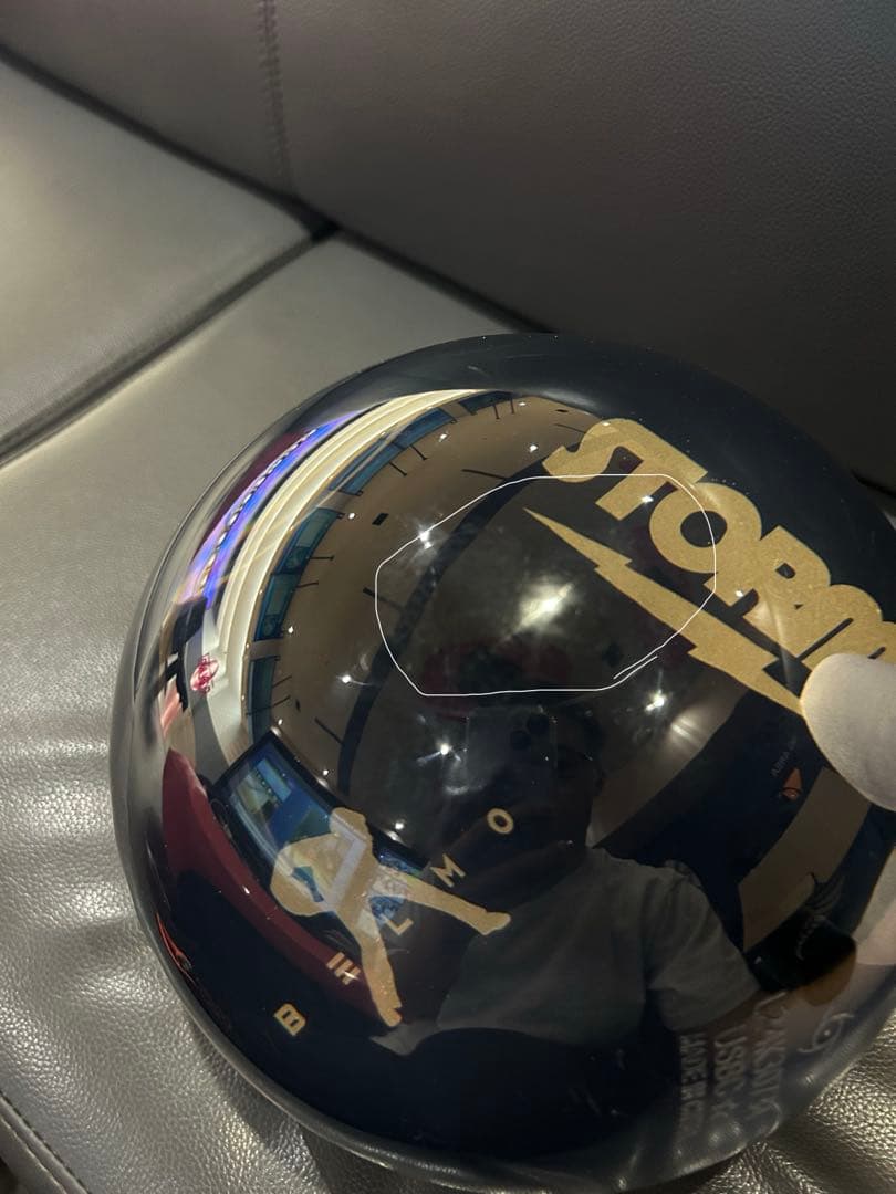 クリアストームベルモ　ブラック/ゴールド　スペアボール