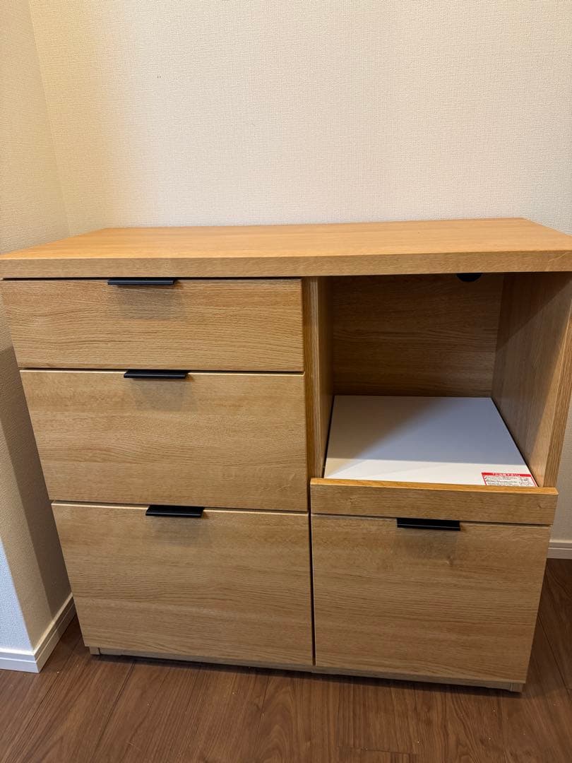 【設置無料】カウンター (エトナ90CT LBR)【レンジ・炊飯器置き場】