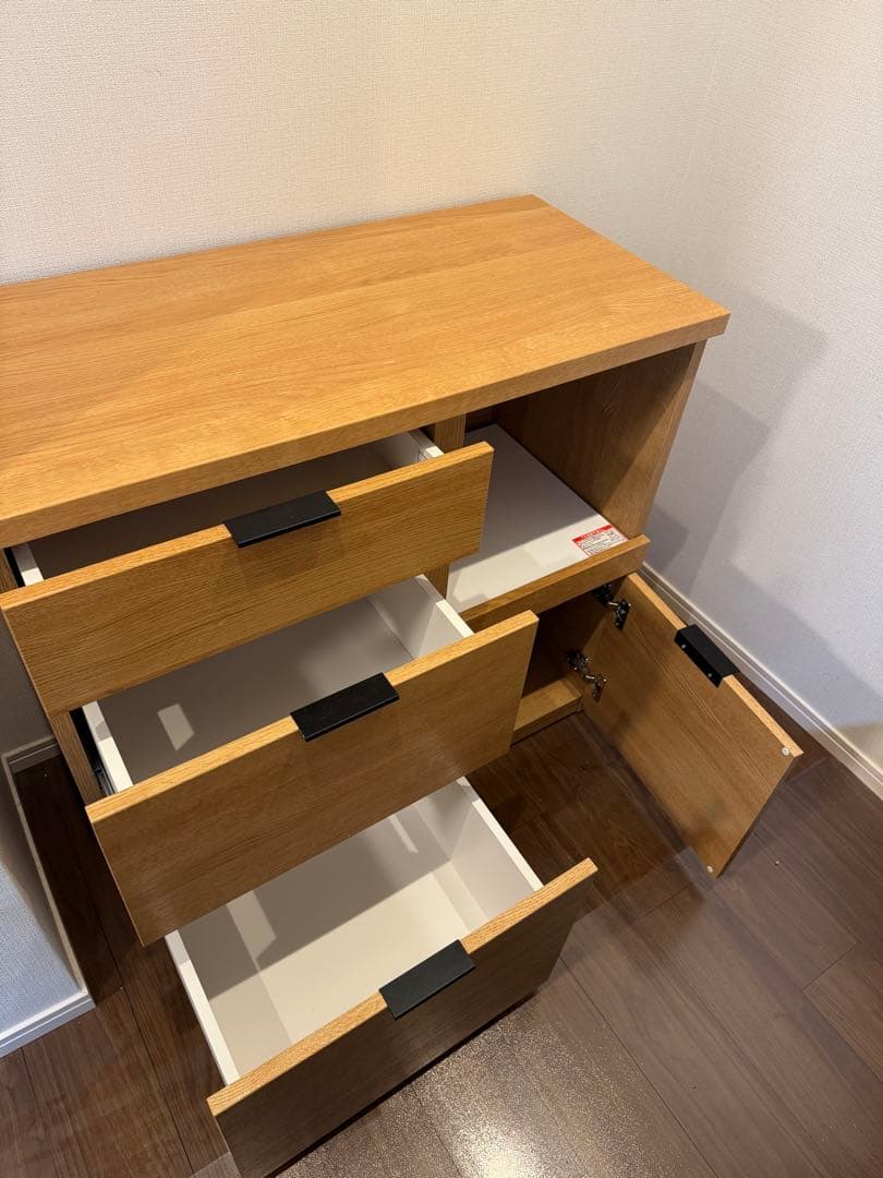 【設置無料】カウンター (エトナ90CT LBR)【レンジ・炊飯器置き場】