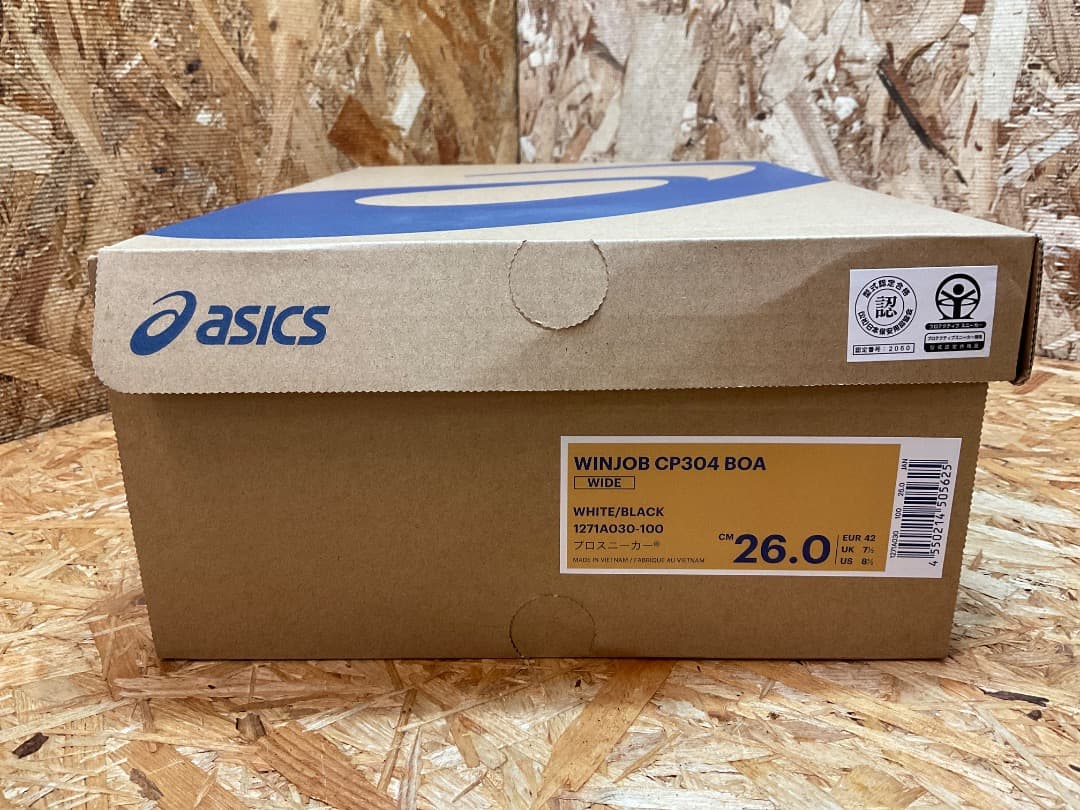 未使用 asics WINJOB CP304 BOA 安全靴 26cm WIDE
