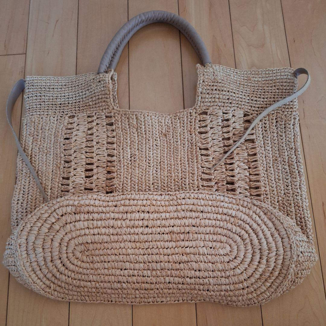 A POINT ETC★アポワンウテセ★ラフィア★かごバッグ