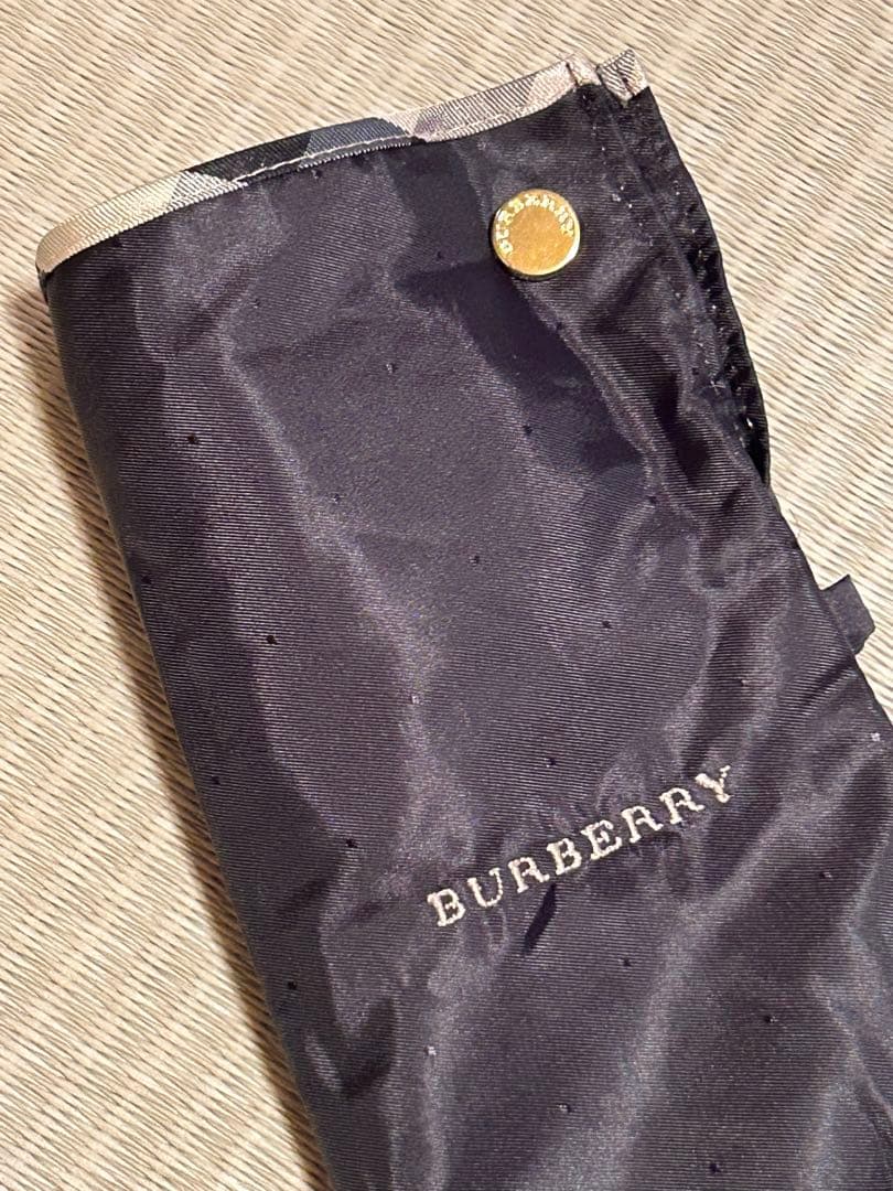 Burberry バーバリー 折りたたみ傘 ブラック