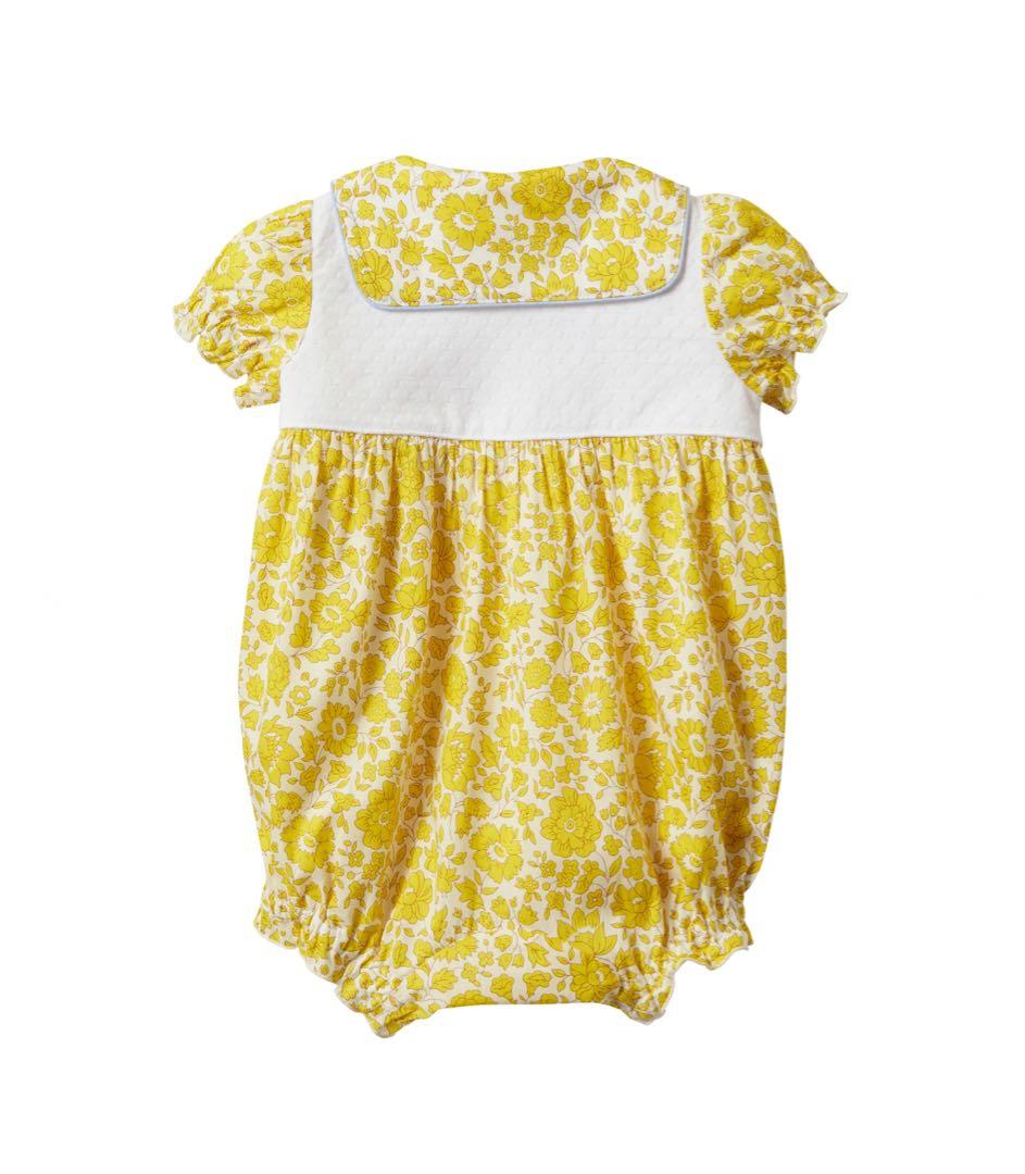 ファミリア　新作　セーラー衿　リバティ　袖付きロンパス　ロンパース　現行品　クマ