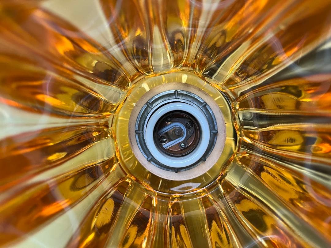 ヴィンテージ　70's ペンダントランプ　ミッドセンチュリー レトロモダン