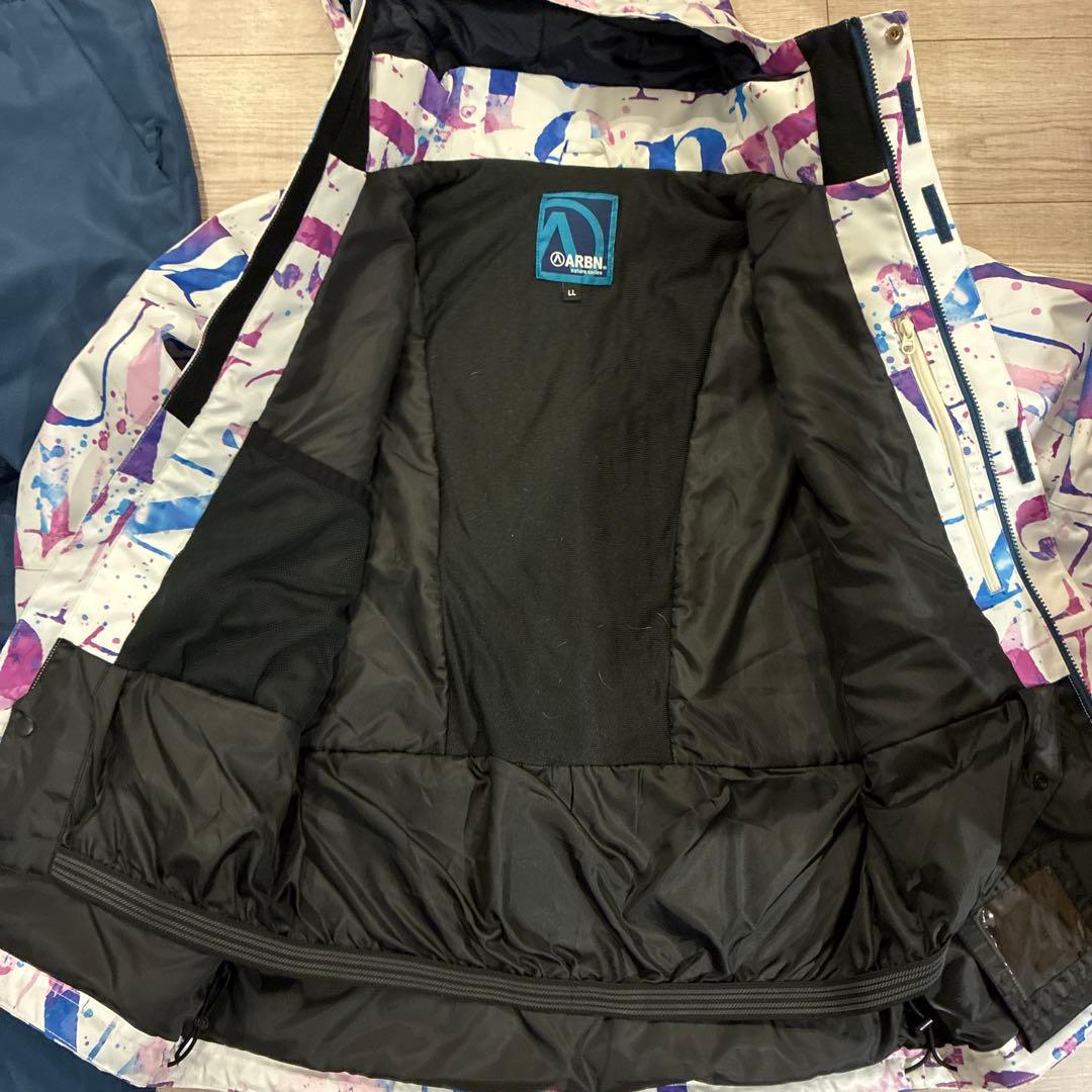 未使用 エアボーン ARBN スキーウェア スノボードウェア 上下セット LL
