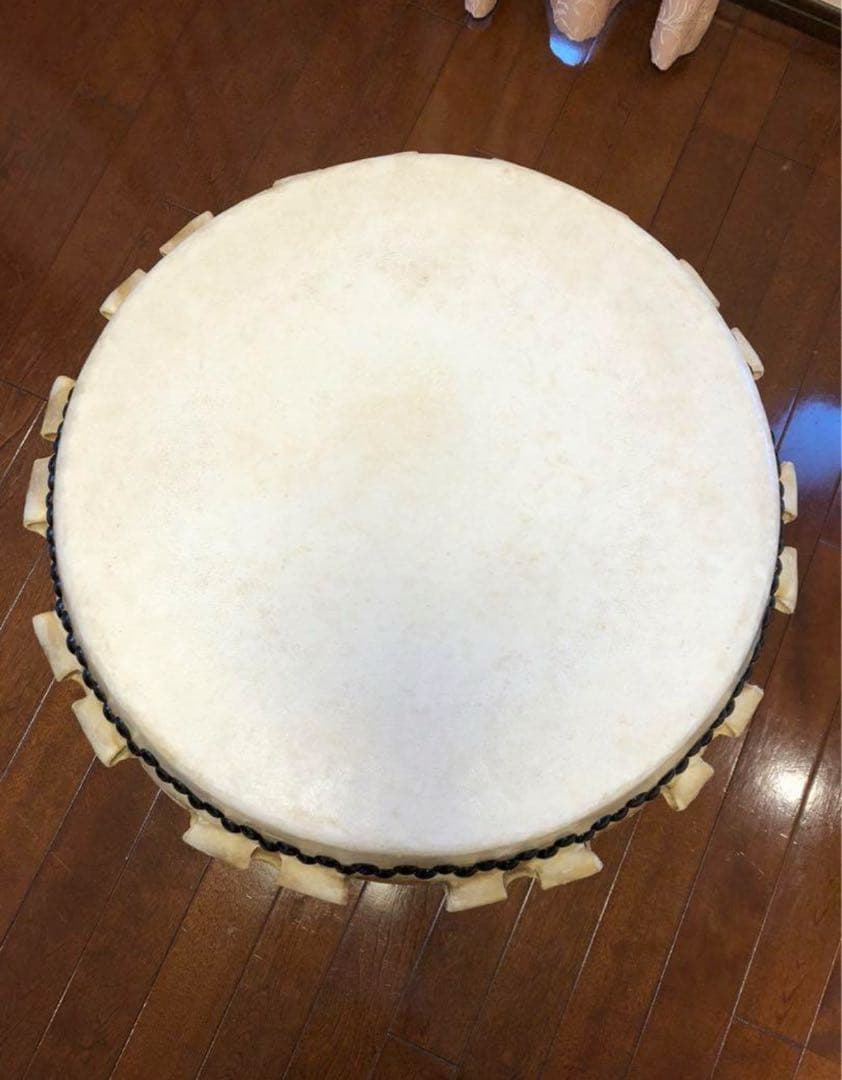 トモ　長胴太鼓　一尺四寸　台座付き