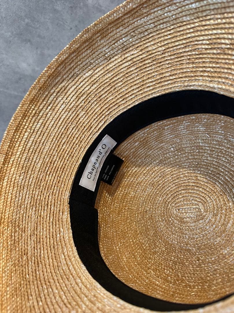 【シャポードオー】カサブランカロゴ入りハット