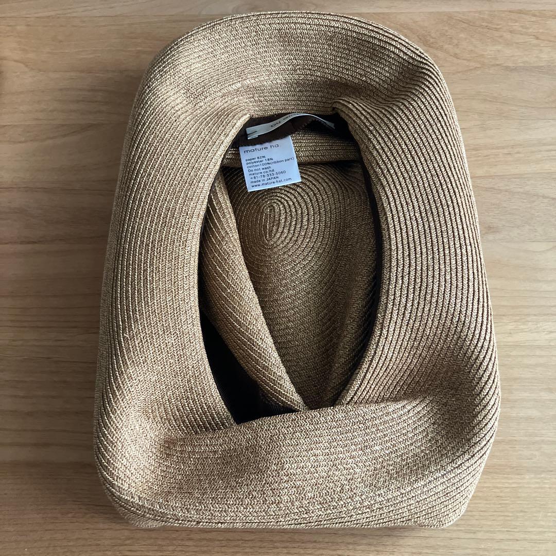 マチュアーハ　mature ha BOXED HAT 11cm 黒　箱付き