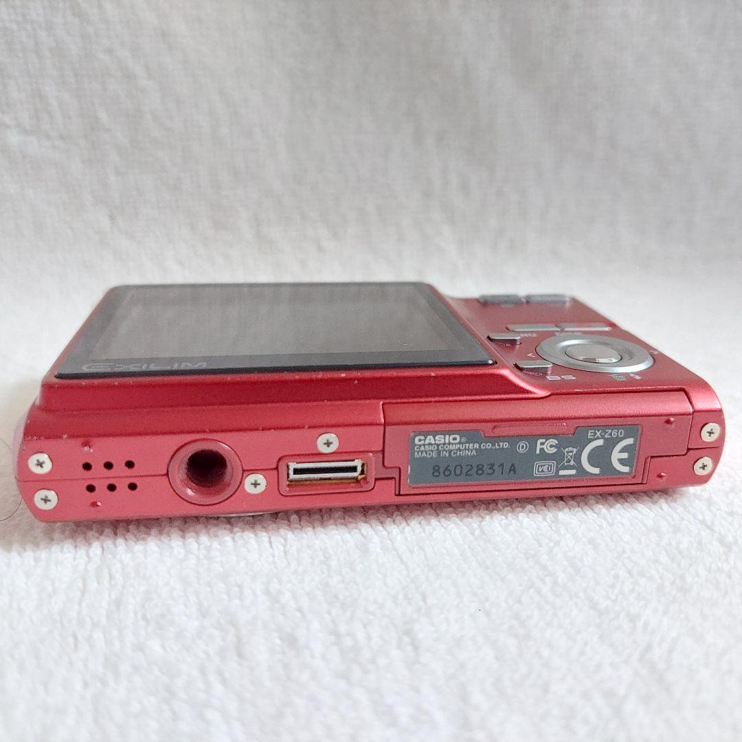 美品 CASIO コンパクトデジタルカメラ EXILIM EX-Z60 赤