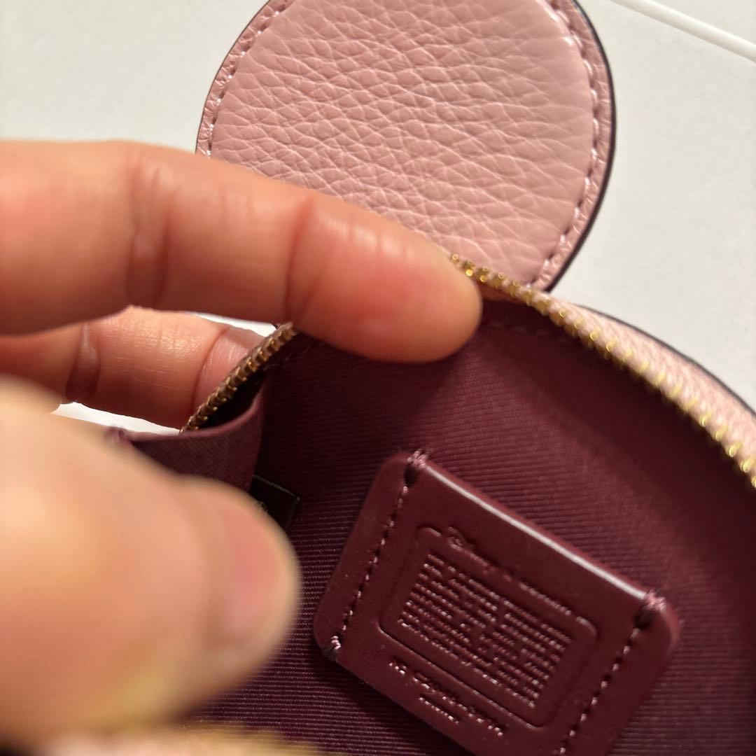 COACH ミッキー ケース ピンク　新品　ディズニー