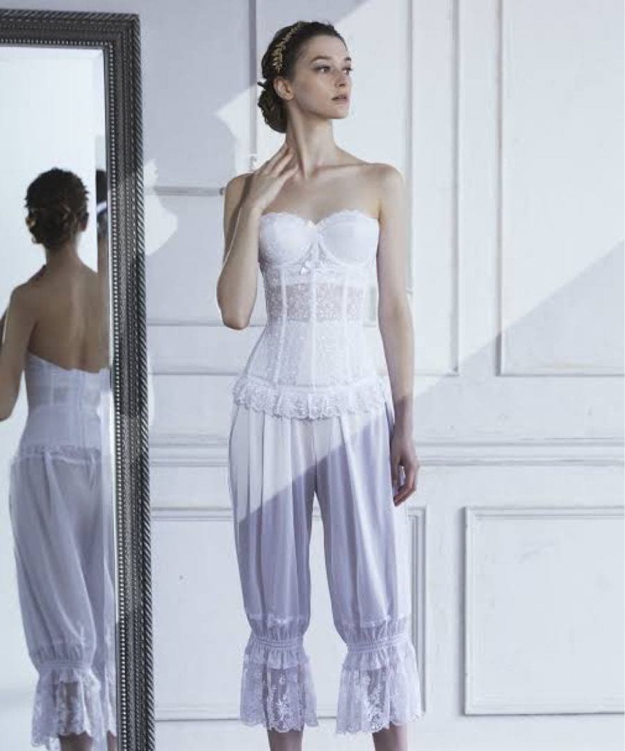 タカミブライダル ブライダルインナー セモア セミロングラインブラ ドロワーズ