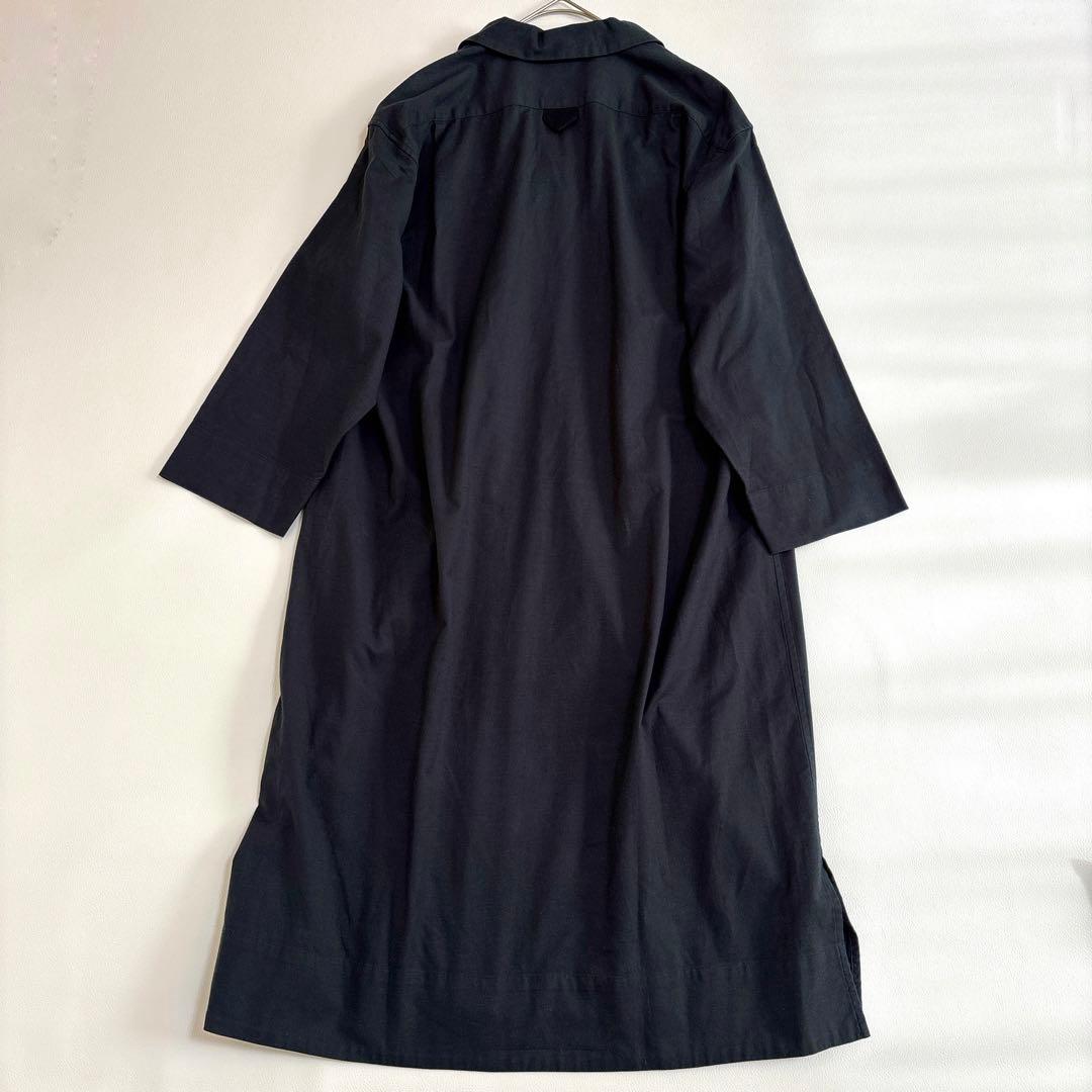 【美品】マーガレットハウエル カシミヤ コットン ロング シャツ ワンピース