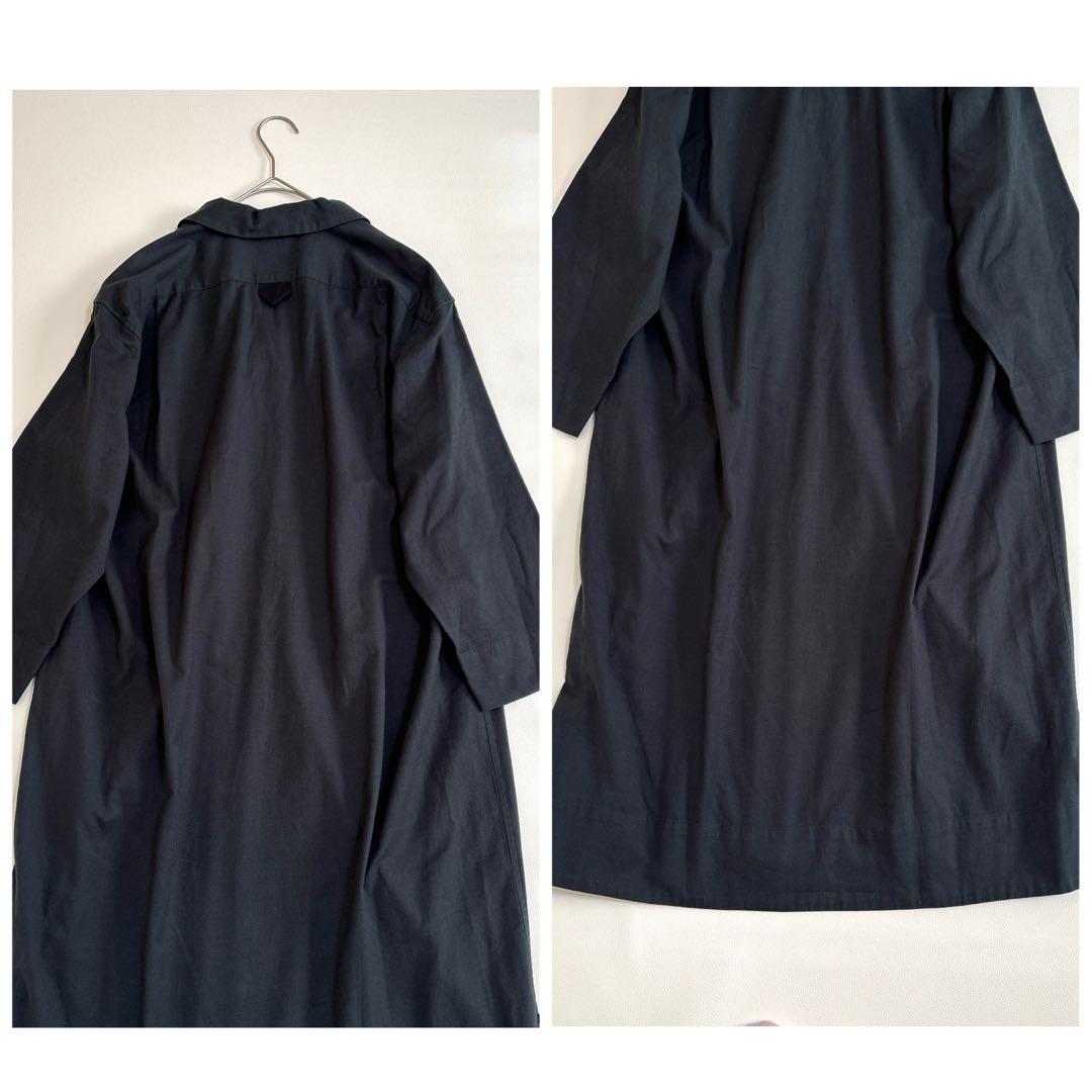 【美品】マーガレットハウエル カシミヤ コットン ロング シャツ ワンピース