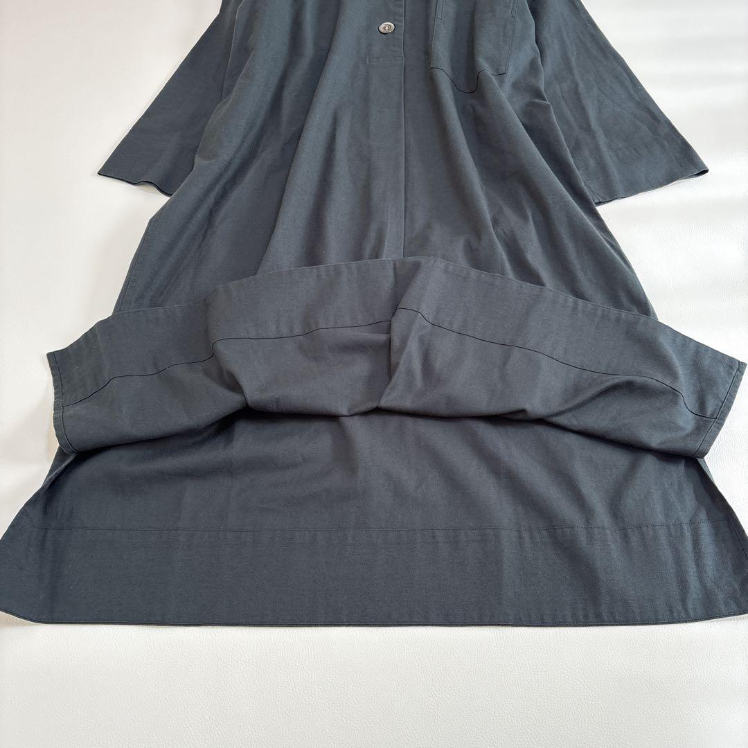 【美品】マーガレットハウエル カシミヤ コットン ロング シャツ ワンピース