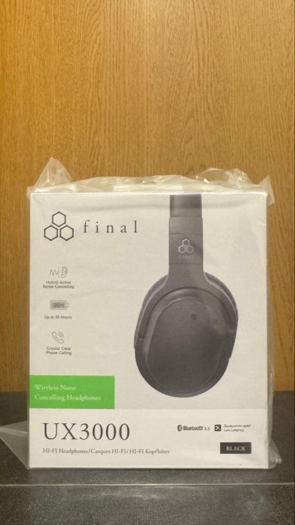 【新品】final UX3000 ワイヤレスヘッドフォン ブラック