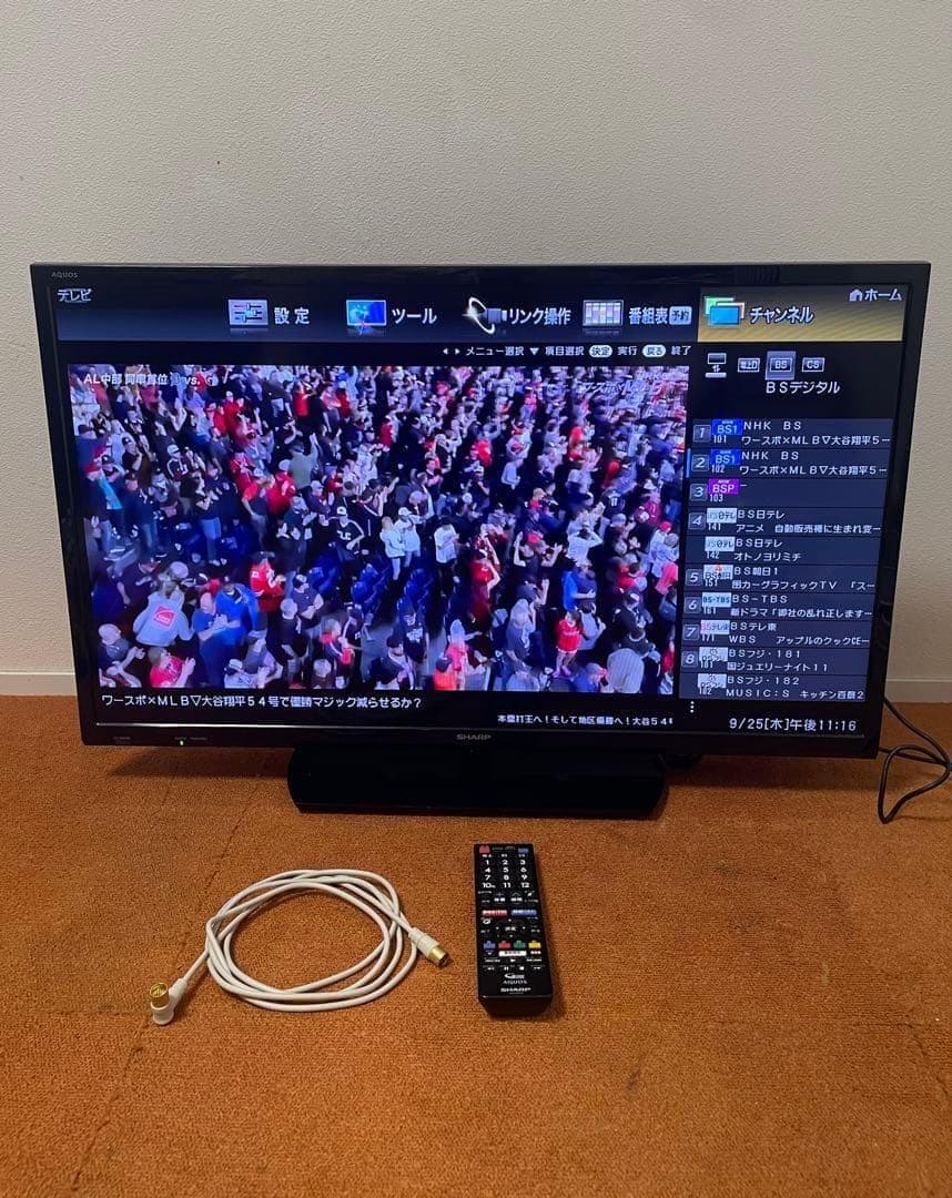 シャープ 液晶テレビ 32V型 AQUOS 裏番組録画対応