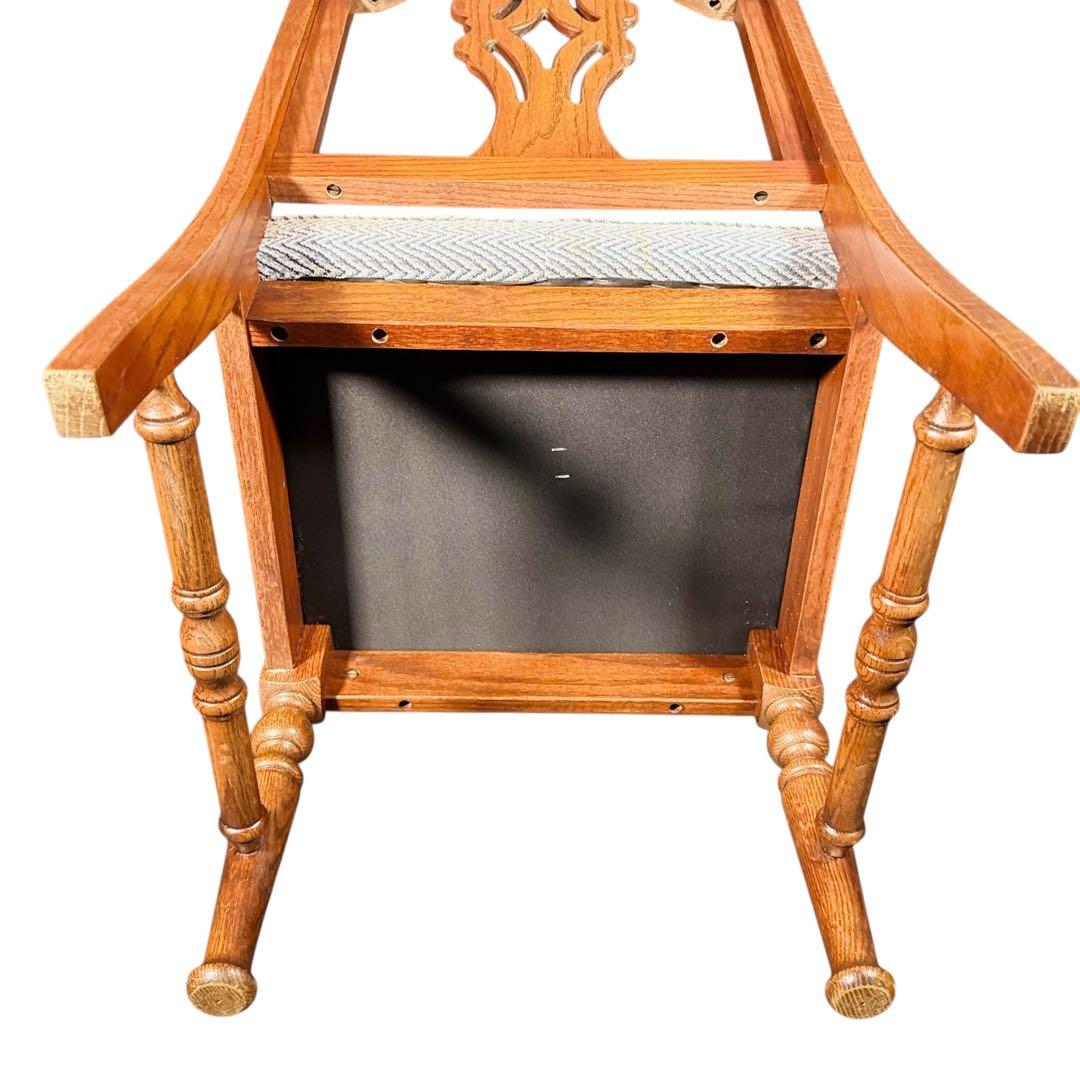 HR802 三越ブルージュ　アームレスチェア　ダイニングチェア